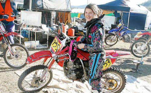 Emily McNulty from the Sunshine Coast at the Yamaha Queensland Enduro Championship. Emily McNulty from the Sunshine Coast at the Yamaha Queensland Enduro Championship.